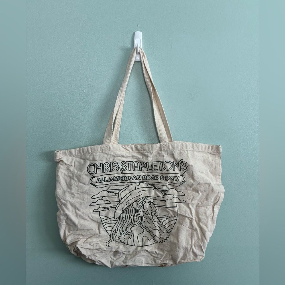 Chris Stapleton All American Road Show Canvas Tote Bag Tour Band Country VIP